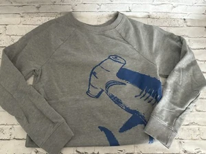 Cat & Jack Grey Shark Boys Sweatshirt Size M (8/10) - Picture 1 of 2