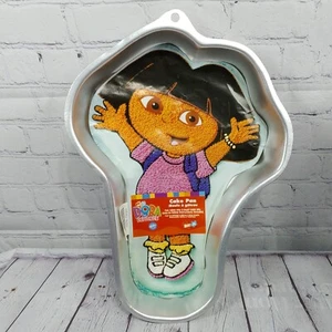 WILTON DORA THE EXPLORER Cake Pan ALUMINUM  2003 2105-6400 Birthday Baking Mold - Picture 1 of 2