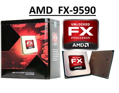 AMD FX 9590 Black Edition 8 Core Processor 4.7 - 5.0 GHz, Socket AM3+, CPU - Image 1 of 3