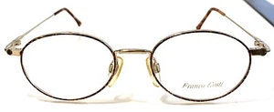 New Gold Franco Costi Eyeglasses Brown and Black Fusion Rim with Matching Brown - Picture 1 of 4