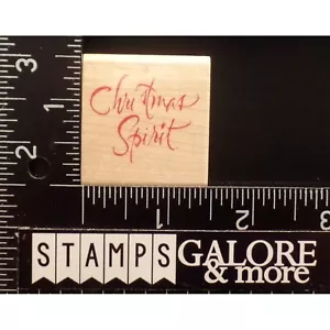 Estampillas de goma de arte Hampton RS4803 ESCRITURA ESPÍRITU NAVIDEÑO DICIENDO #T49 - Imagen 1 de 2