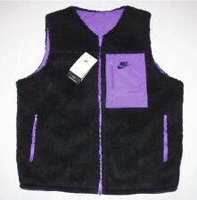 Nike Mens Club Reversible Winterized Vest Black Grape Size M Medium DQ4878-010