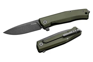 LionSteel Coltelli Myto Blocco Telaio MT01A GB Nero M390 Verde Alluminio - Foto 1 di 3