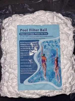 800g Pool Filter Balls for Sand Filter Pump for Above Ground Pool - Reusable... - Image 1 of 4