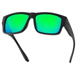 Matte Black VALLEY Z87+ Polarized TR90 Sunglasses Anti-Glare Polycarbonate AN... - Picture 1 of 5