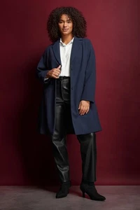Evans Curve Women's Plus Size City Coat - Picture 1 of 17