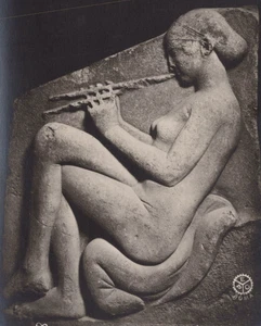 Ludovisi 's Throne, APHRODITE'S ALTER, Girl Playing Flute, Rome RPPC 1920s - Picture 1 of 3