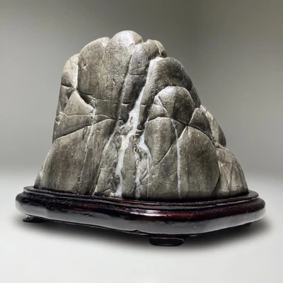 Piedra japonesa SUISEKI 4,6 pulgadas de ancho cascada patrón de agua que fluye BONSAI Foto 1 de 4