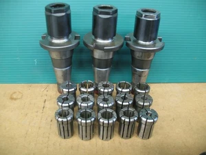 NMTB40 QUICK CHANGE TOOL HOLDERS 3 PCS PARLEC + 15 DA180 COLLETS - Picture 1 of 3