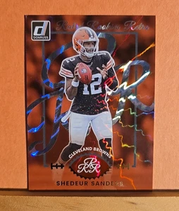 2025 Donruss Shedeur Sanders Rated Rookie Retro Plus Bomb Squad Browns - Picture 1 of 4