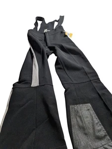 Pantalones elásticos Obermeyer 2003 vintage mezcla de lana negra baberos esquí snowboard 4 S - Imagen 1 de 16