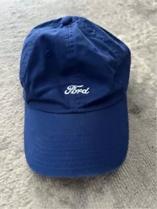 American Needle Ford Motor Co Hat Classic Script Logo Cap Royal Blue Licensed - Picture 1 of 6