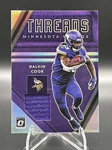 2020 Panini Donruss Optic Threads Dalvin Cook Patch Jersey Mem #DT-DC Ravens - Picture 1 of 2