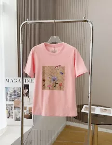 Neu mit Etikett Coach charakteristisches rosa Damen-T-Shirt BAUMWOLLE - Bild 1 von 7