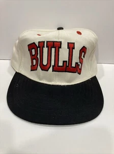 Chicago Bulls Chicago Sun Times Black And White OSFA Hat Snapback Baseball Cap - Picture 1 of 6