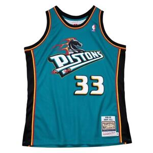 MITCHELL & NESS NBA AUTHENTIC ROAD JERSEY DETROIT PISTONS 98 GRANT HILL