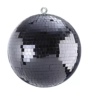 FxLab 300mm schwarz Spiegelkugel 30cm DJ Disco Spiegelkugel Effekt Beleuchtung - Bild 1 von 1