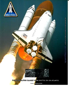 RARE!! “Shuttle Atlantis Insulation Blanket” Space Flown Display COA - Picture 1 of 6