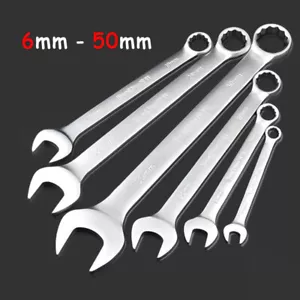 6mm - 50mm Metric Combination Spanners Open End & Ring Socket Wrench Hand Tools - Picture 1 of 40