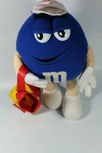 Blue M&M plush toy GOLF Bag stuffed animal 11" - Picture 1 of 4