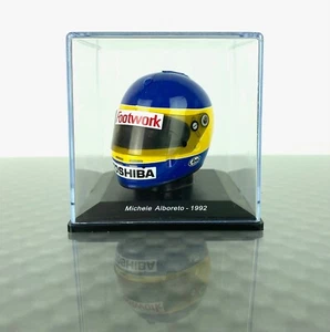 1:5 Minihelm Edicola Helm Collection Italien Michele Alboreto 1992 Footwork F1 - Bild 1 von 2