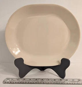 Corelle Corning Sandstein beige ovale Platte Platte 10" x 12 1/4" - Bild 1 von 5