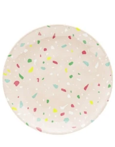 Zak Designs ~ Four (4) Melamine ~ Confetti Design ~ 11" Dia. Dinner Plates - Picture 1 of 5