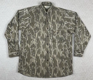 Vintage Duxbak Shooting Shirt Men’s Size M Mossy Oak Original Button Tree Bark - Picture 1 of 11