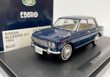 1:43 EBBRO 43642 NISSAN BLUEBIRD (410) 1964 diecast scale model car DARK BLUE