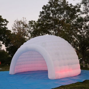 Tragbares weißes LED aufblasbares Iglu Kuppelzelt Outdoor für Party Hochzeit - Bild 1 von 15