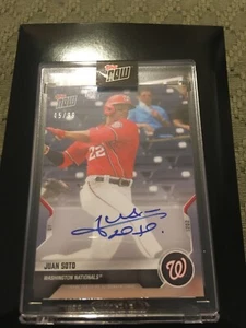 Juan Soto Auto Topps Now Washington Nationals SP Exclusive /99 Baseball Card - Picture 1 of 2