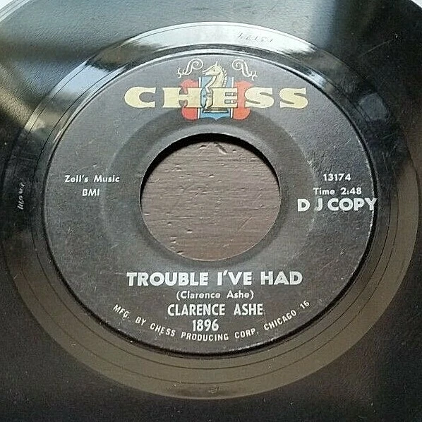 Clarence Ashe - Trouble I've Had/Dancing in a Dream World 45 Promo deep soul VG- - Image 1 of 1