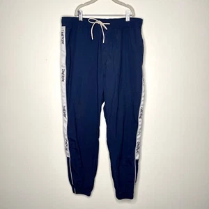 Zanerobe Blue Mens Joggers With White Side Stripe With Brand Name - Picture 1 of 8