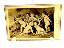 Rubens Les Enfants de Art Cabinet Card circa 1900s 4.25 x 6.25"