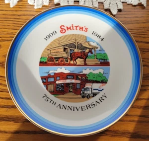 SMITH'S DAIRY ORRVILLE OHIO 75TH ANNIVERSARY 1909-1984 COLLECTOR PLATE 12/1000 - Picture 1 of 7