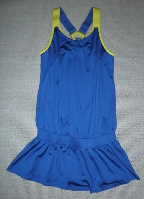 Vestido Tail Mujer Azul y Amarillo Elástico Fitness/Entrenamiento Tenis/Golf Talla M Foto 1 de 2