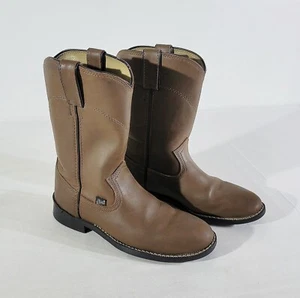 JUSTIN JBL3001 Women's US 7B BASICS COW ROPER WESTERN PLAIN TOE BOOTS MRSP $129 - Picture 1 of 10