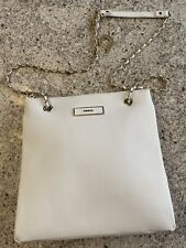DKNY White purse With Gold Accents