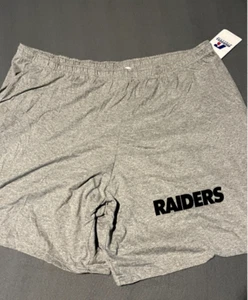 Las Vegas Raiders Shorts Herren 4X meliert grau Russell sportlich elastischer Bund - Bild 1 von 1