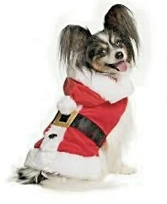 Feliz y Brillante Mascota Santa Claus Disfraz Navidad Perro Gato Ropa Petsmart XS Foto 1 de 4