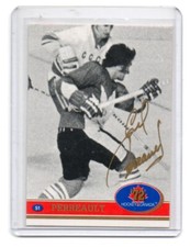 GILBERT PERREAULT auto  GOLD SWIRL AUTOGRAPH card TEAM CANADA 1972 Future Trends