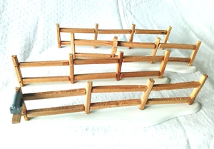 Department 56 Split Rail Fence w Mailbox & Birdbox-4 pcs Excellent! Boxed - Picture 1 of 4
