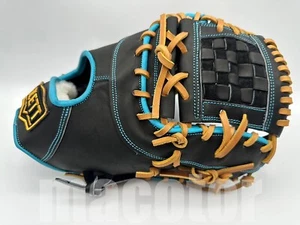 2025 ZETT TOP PRO Model 12" First Base Baseball Glove Black Woven RHT Limited - Picture 1 of 4