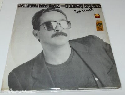 WILLIE COLON LEGAL ALIEN TOP SECRET LP VINYL RECORD COLOMBIA 1989 - Image 1 of 4