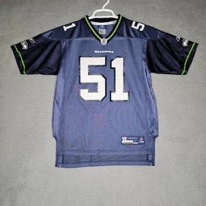 Camiseta vintage de los Seattle Seahawks TATUPU #51 jóvenes niños 14-16 años 90 Reebok azul niño - Imagen 1 de 15