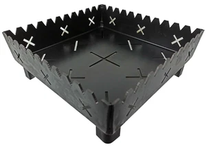 Cesta de chimenea, cesta de fuego, cesta de fuego, cesta de pellets 150x150x80mm con combustible incluido - Imagen 1 de 5