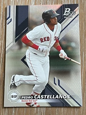 2019 Bowman Top Prospects Pedro Castellanos Boston Red Sox Baseball Card #TOP-87 - Image 1 of 2