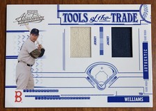 Ted WILLIAMS 2005 Playoff Absolute Tools of the Trade Dual Relic #TT-185 31/100