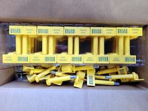 (100) New TydenBrooks SnapTracker 1-1/4" Bolt Lock Seals, Yellow Quick Shipping! - Picture 1 of 1
