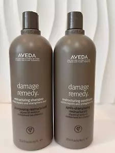 Aveda Damage Remedy Restructuring Conditioner &Shampoo set-Jumbo - 33.8 oz / 1 L - Picture 1 of 1